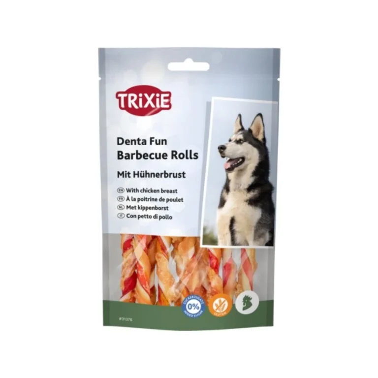 Trixie Denta Fun Barbecue Chicken kramtomos lazdelės, 12 cm, 10 vnt. / 80 g