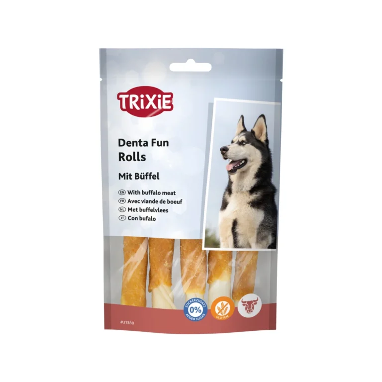 Trixie Denta Fun buivolienos suktinukai šunims, 12 cm, 5 vnt., 70 g