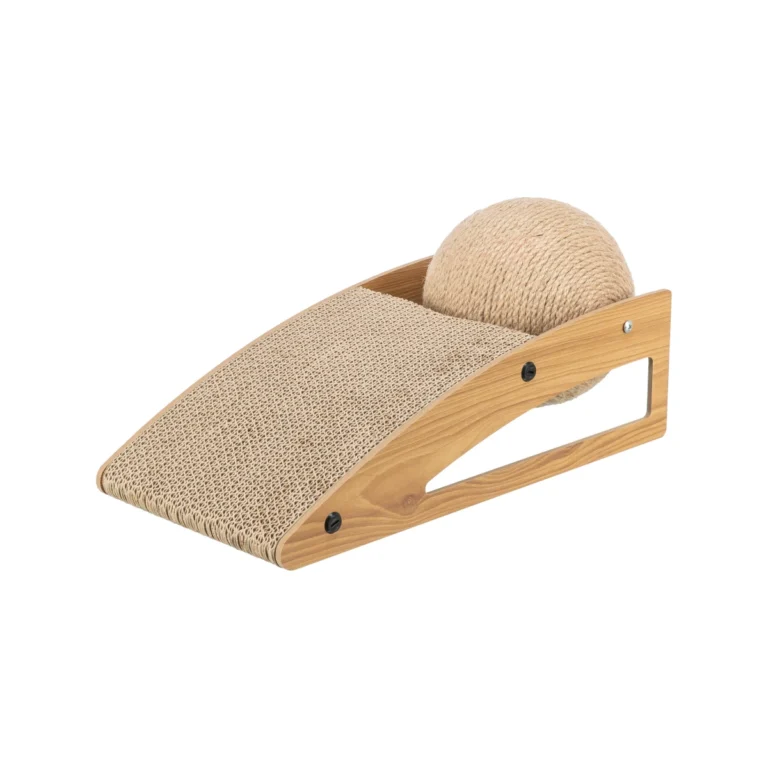 Trixie draskyklė-rampa su kamuoliu, kartonas/MDF, 43 × 17 × 20 cm