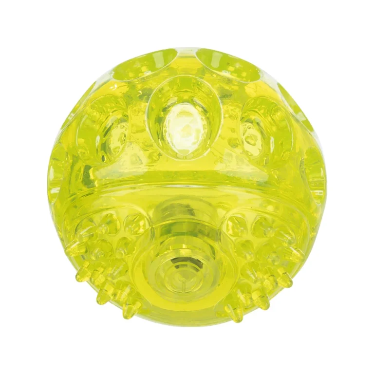 Trixie Flashing Ball šviečiantis kamuolys, begarsis, plūduriuojantis, TPR, ø 7,5 cm