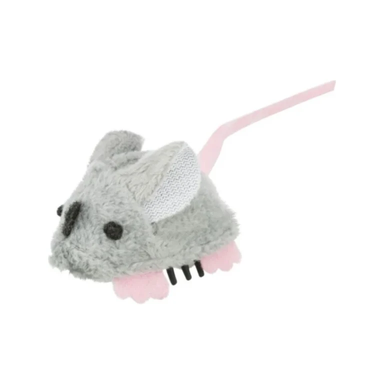 Trixie Gerbil judantis pliušinis žaislas katėms, 5,5 cm, pilkas