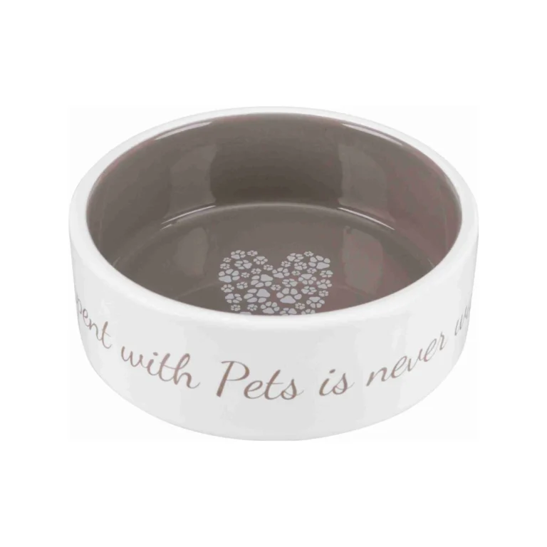 Trixie Pet's Home keraminis dubenėlis, 0,3 l, ø 12 cm, kreminis / taupe