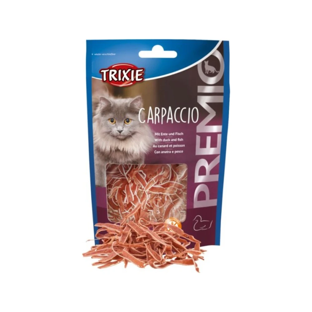 Trixie Premio Carpaccio skanėstai katėms su antiena ir žuvimi, 20 g
