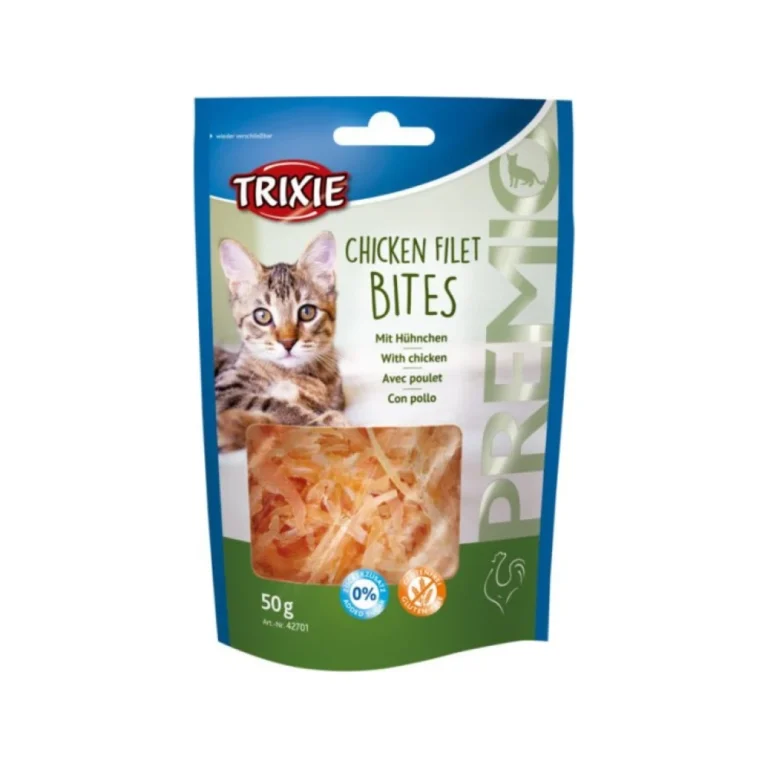 Trixie Premio Chicken Filet Bites vištienos kąsneliai katėms, 50 g