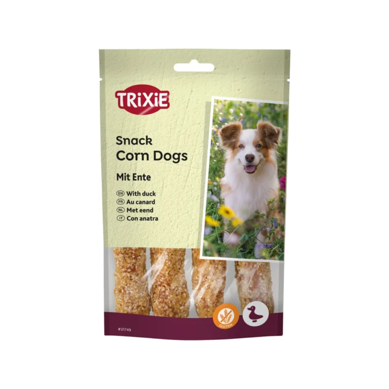 Trixie Premio Corn Dogs skanėstai su antiena, 4 vnt., 100 g