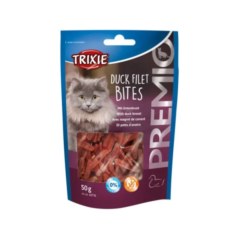 Trixie Premio Duck Filet Bites antienos filė kąsneliai katėms, 50 g