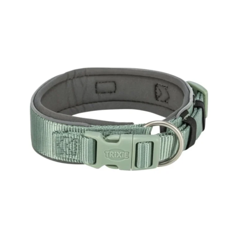 Trixie Premium antkaklis šunims, platus, XS–S, 27–35 cm / 25 mm, šalavijo/grafito