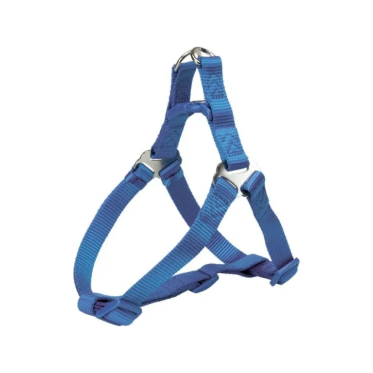 Trixie Premium One Touch petnešos, L: 65–80 cm / 25 mm, mėlynos