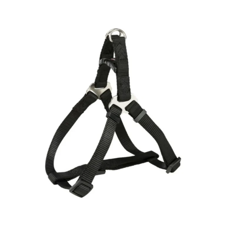 Trixie Premium One Touch petnešos šunims, M, 50–65 cm / 20 mm, juodos