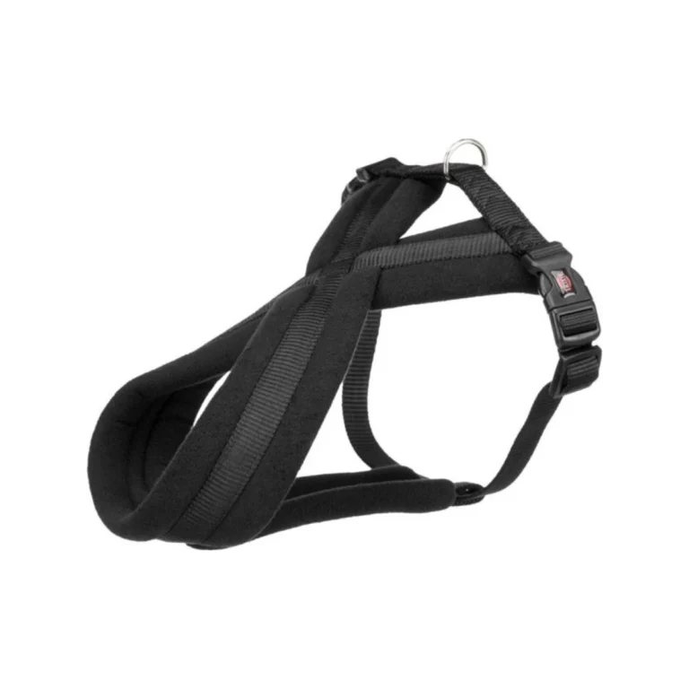 Trixie Premium Touring petnešos šunims, L, 60–100 cm / 25 mm, juodos