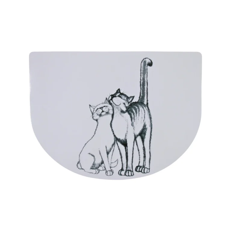 Trixie Pussy Cat kilimėlis dubenėliams, 40 × 30 cm, baltas