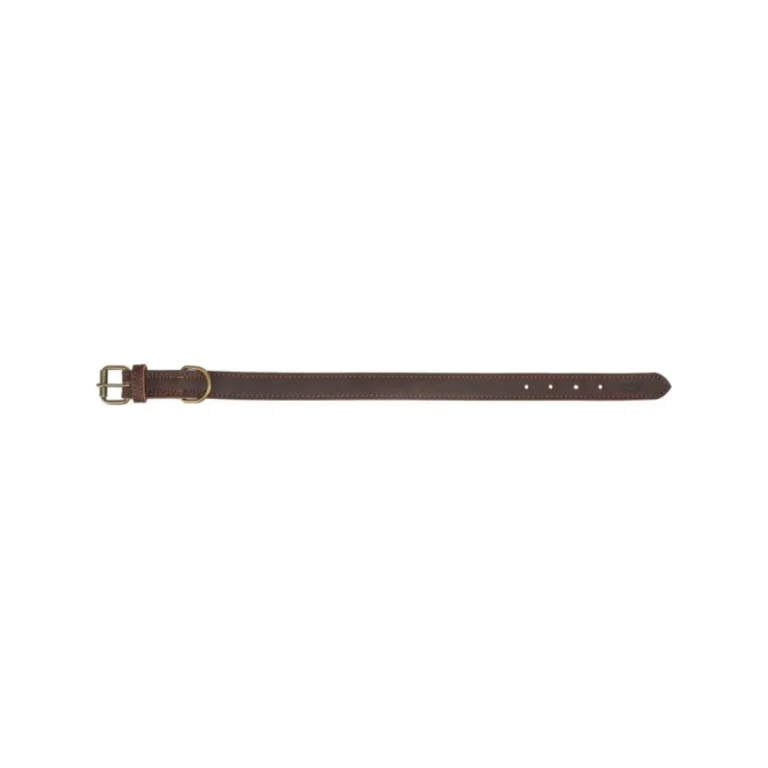 Trixie Rustic riebalinės odos antkaklis, M, 37–44 cm / 25 mm, tamsiai rudas