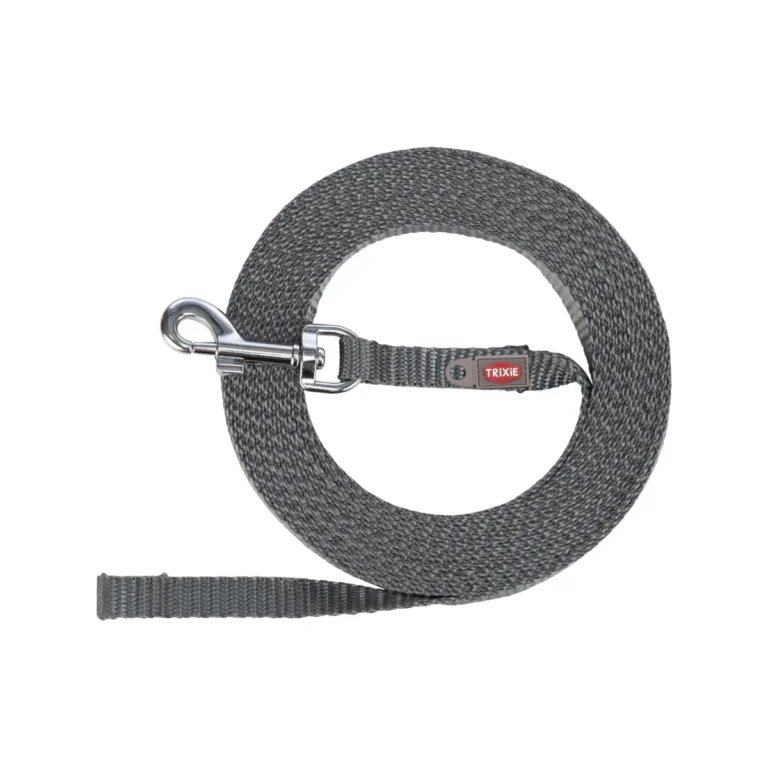Trixie sekimo pavadėlis, itin lengvas, XS–S, 5 m / 10 mm, grafito