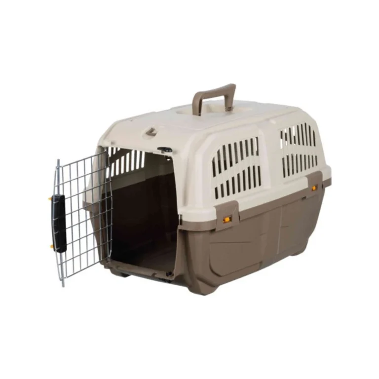 Trixie Skudo 2 transportavimo boksas, XS–S, 35 × 36 × 55 cm, smėlio / pilkai rudas