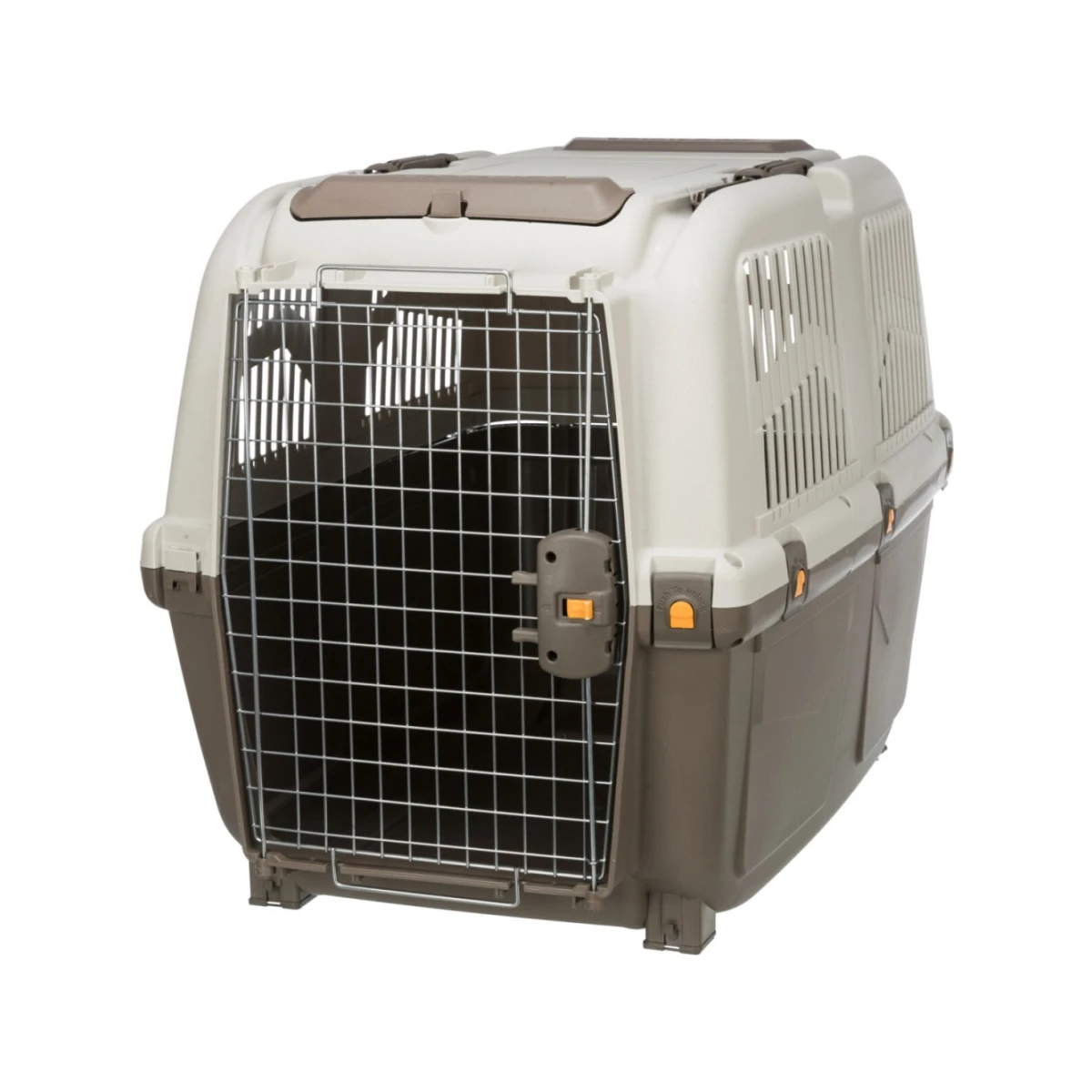 Trixie Skudo 6 transportavimo boksas, M–L, 63 × 70 × 92 cm, smėlio / pilkai rudas