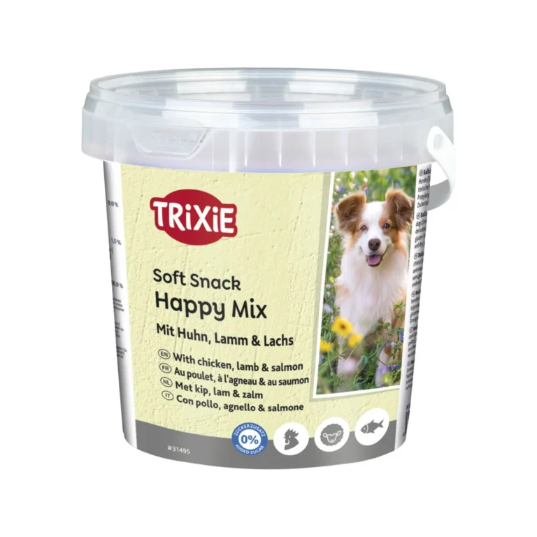 Trixie Soft Snack Happy Mix minkšti skanėstai su vištiena, ėriena ir lašiša, 500 g