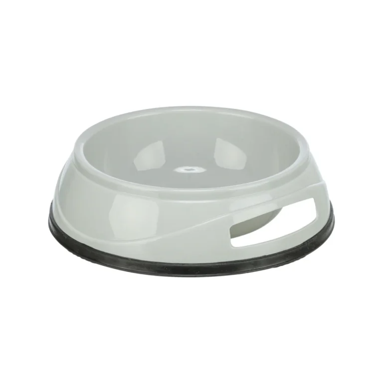 Trixie sunkus plastikinis dubenėlis su guminiu pagrindu, 0,3 l, ø 12 cm, įvairių spalvų