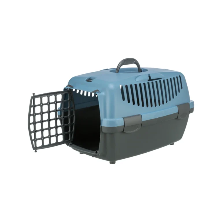 Trixie transportavimo boksas Capri 1, XS, 32 × 31 × 48 cm, tamsiai pilkas / šviesiai mėlynas