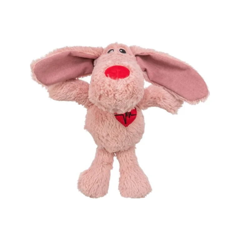 Trixie Valentino dienos pliušinis šuo, 28 cm, rausvas