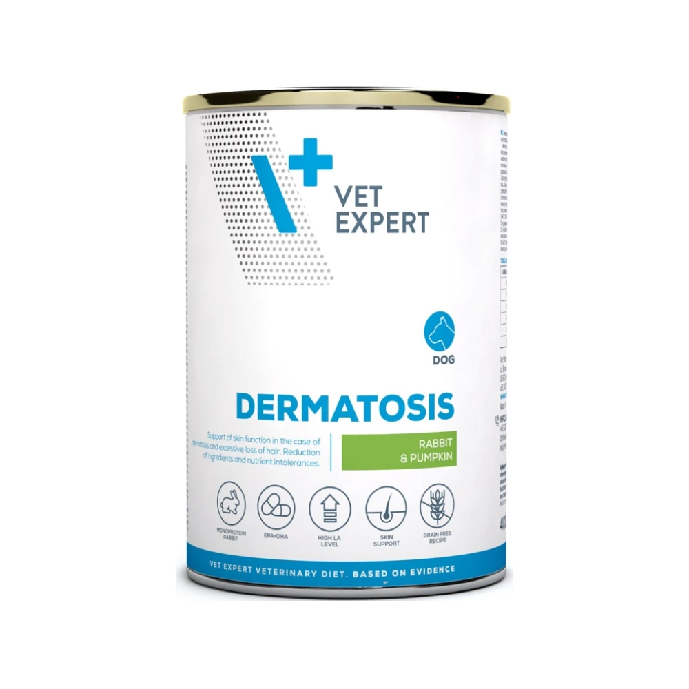 VetExpert Veterinary Diet Dermatosis Dog Rabbit&Pumpkin, 400 g